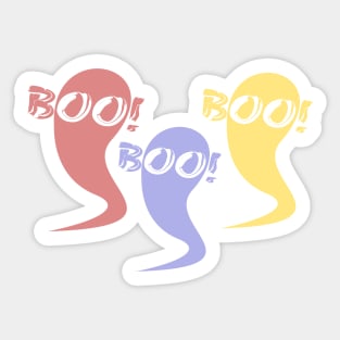 Ghost Says Boo Sticker